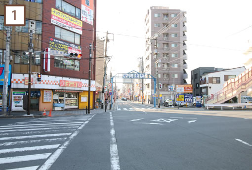 下平間交差点を鹿島田駅方面にお進みください。